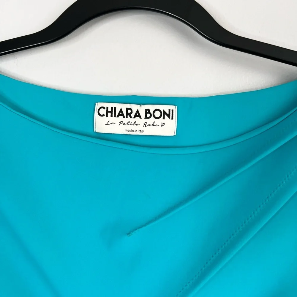 Chiara Boni Size 40 • Bright Blue Sheath Dress. - Picture 2 of 5